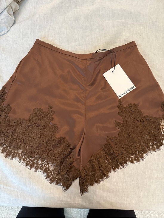 Pants - Reformation Fern Satin Shorts